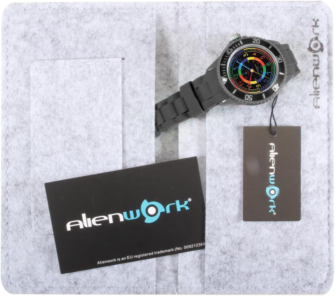 Detalle 2 de Alienwork Kids Orologio di Apprendimento: lettura dell’ora facile e resistente per bambini