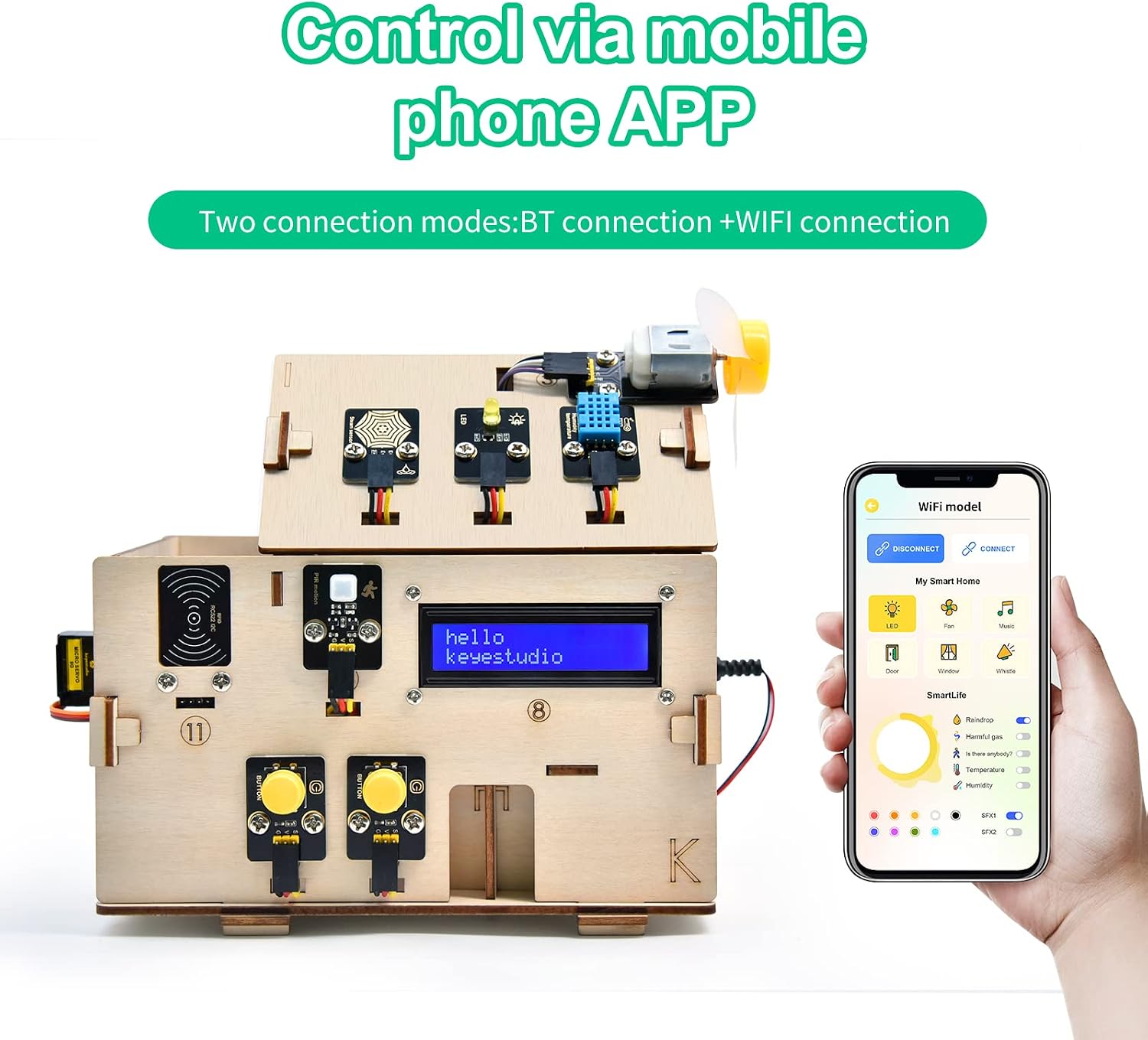 Thumbnail 3 de KEYESTUDIO KS5009-2 Smart Home-kit voor Arduino ESP32 en MicroPython