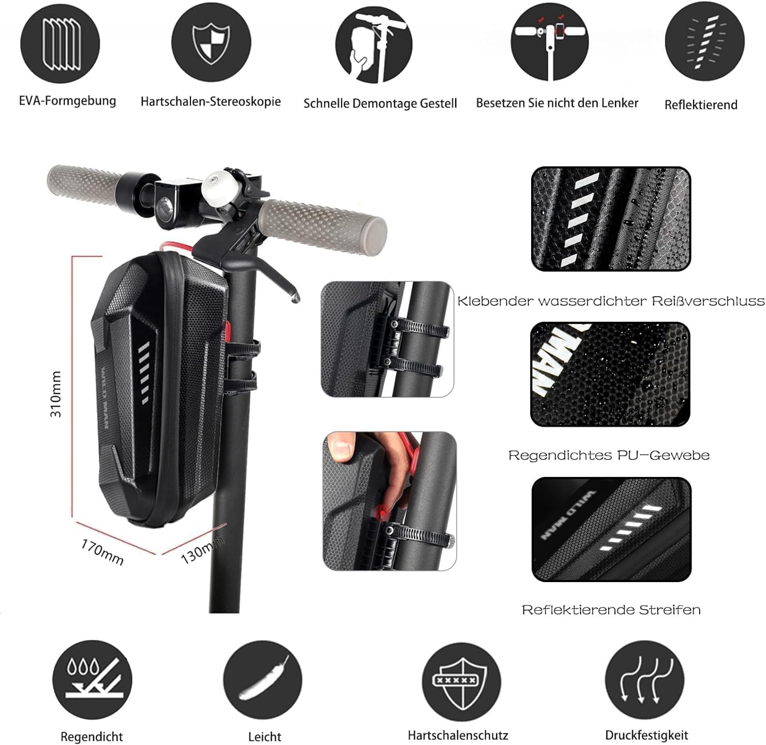 Thumbnail 6 de Schloss für E Scooter Sicherheitsschloss 60 cm