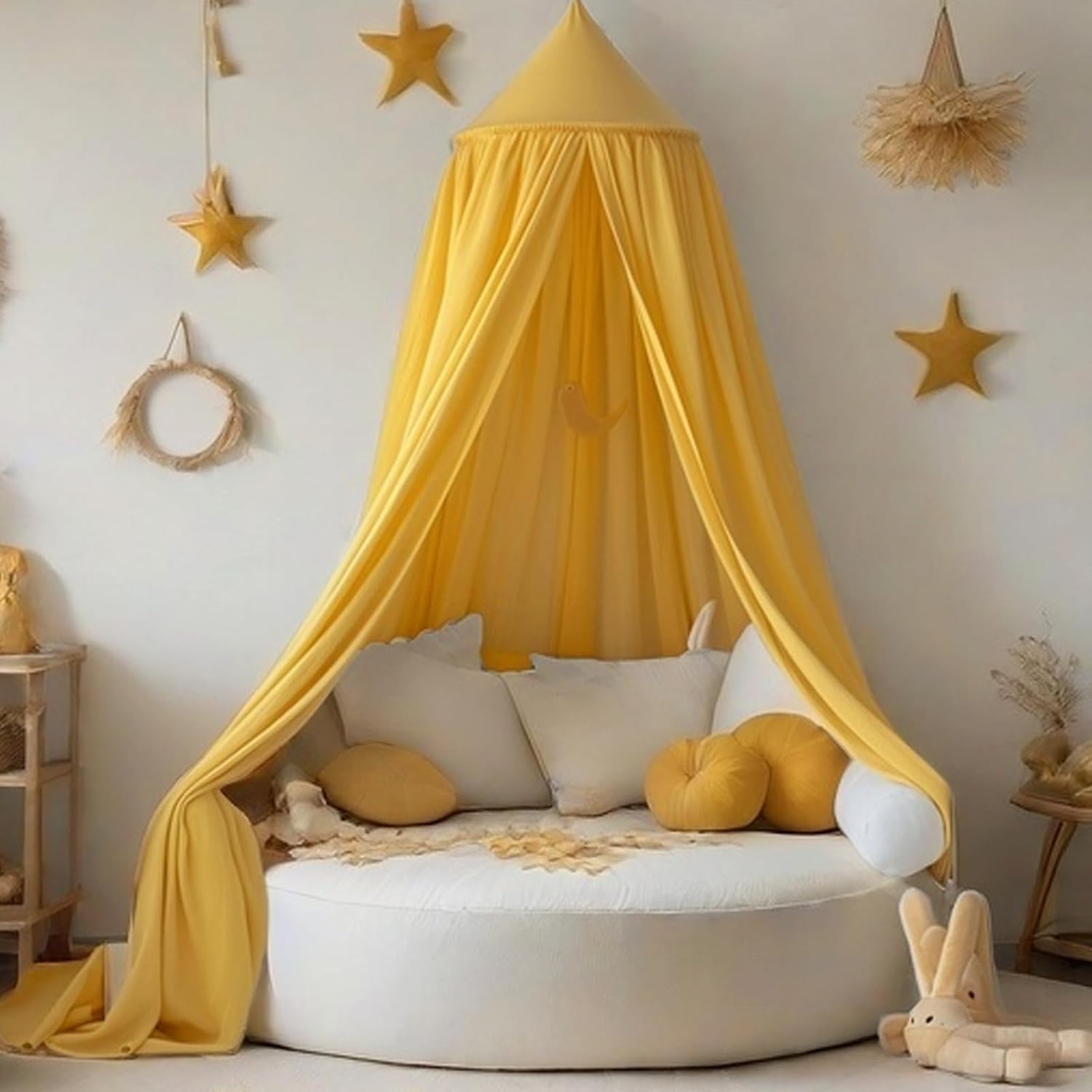 Thumbnail 6 de Ginkago Baldachin fürs Kinderzimmer – Baby-Betthimmel in Saphirblau, mit 280 cm Höhe
