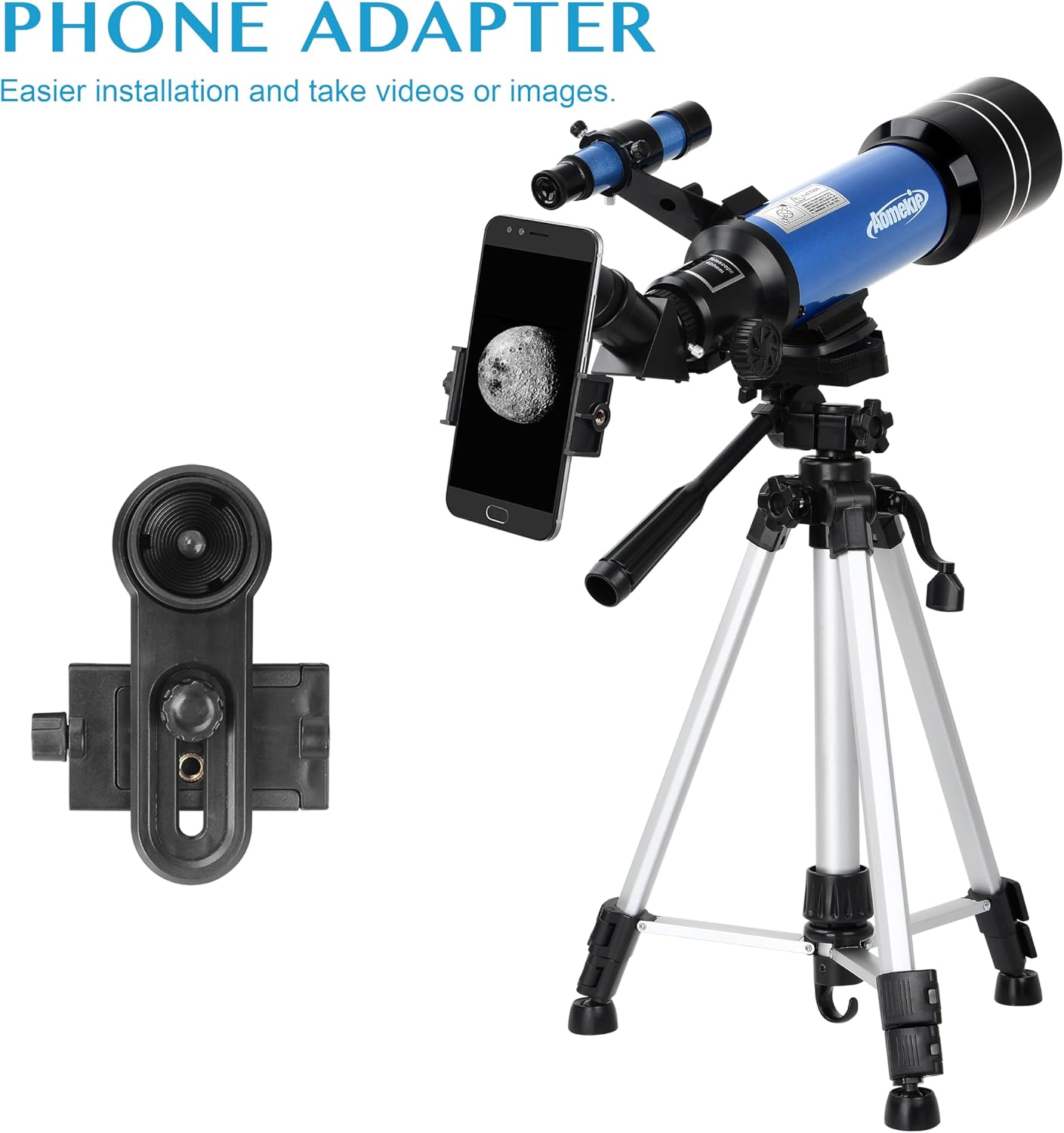 Thumbnail 6 de Aomekie 70/400 Astronomy Telescope for Adults and Beginners