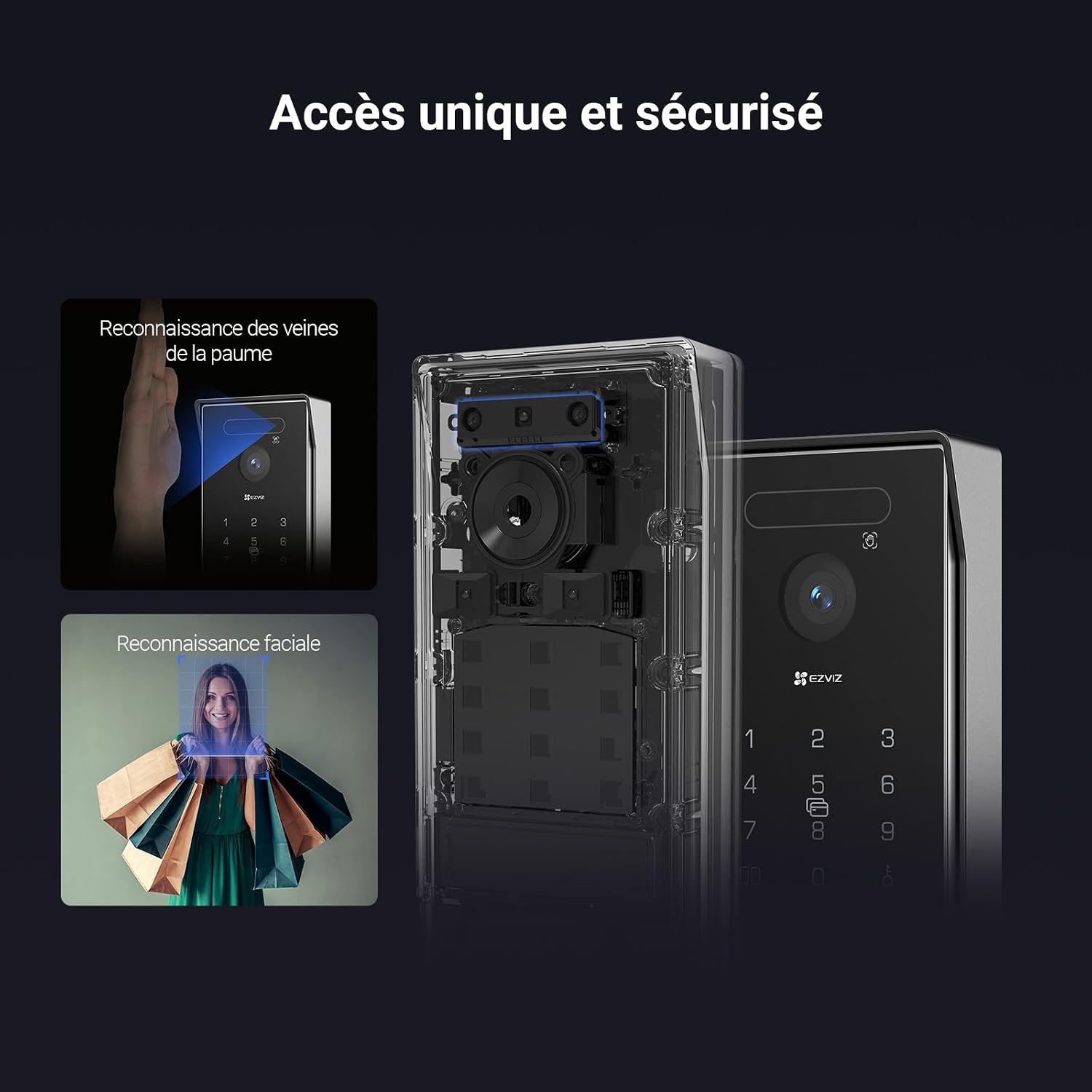 Detalle 2 de EZVIZ HP7 Pro 4K-videointercom met 8-inch touchscreen en herkenning