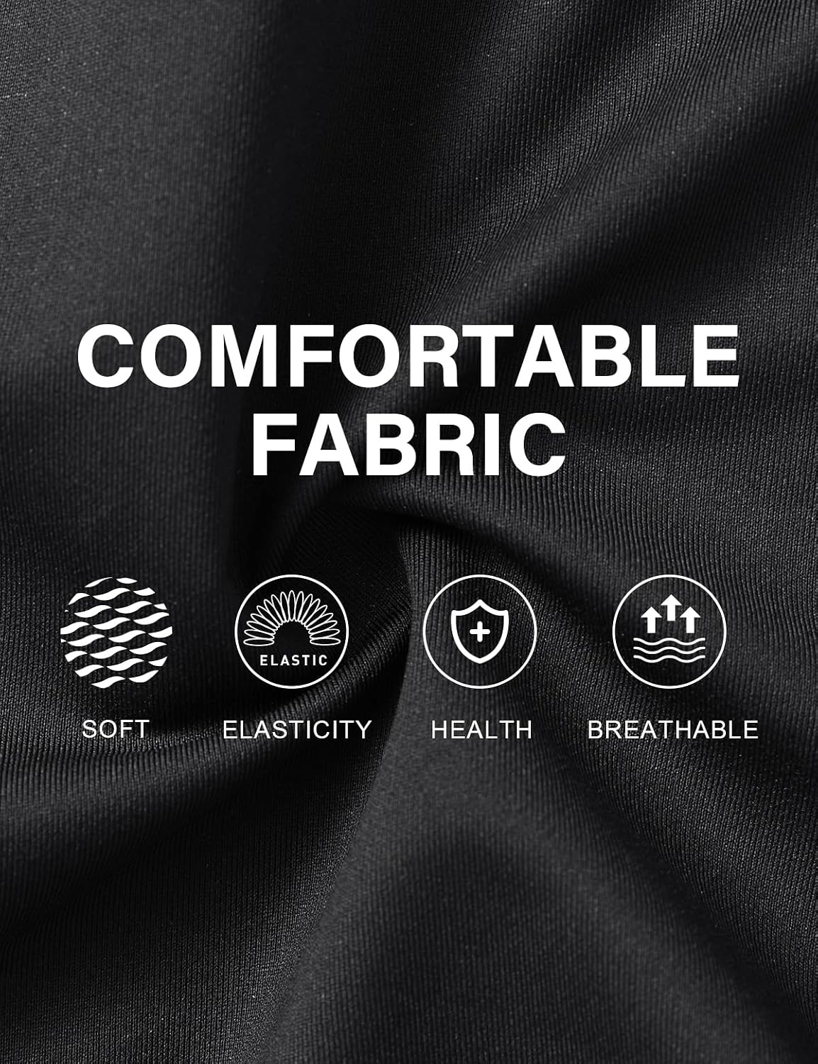 Detalle de Mauro Kane Men’s Sweat Shorts 3 Inch with Zip Pockets – Casual Summer Running Shorts