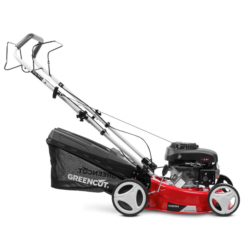 Detalle de Greencut GLM690X: Cortacésped autopropulsado de gasolina 139cc 5 CV, 410 mm