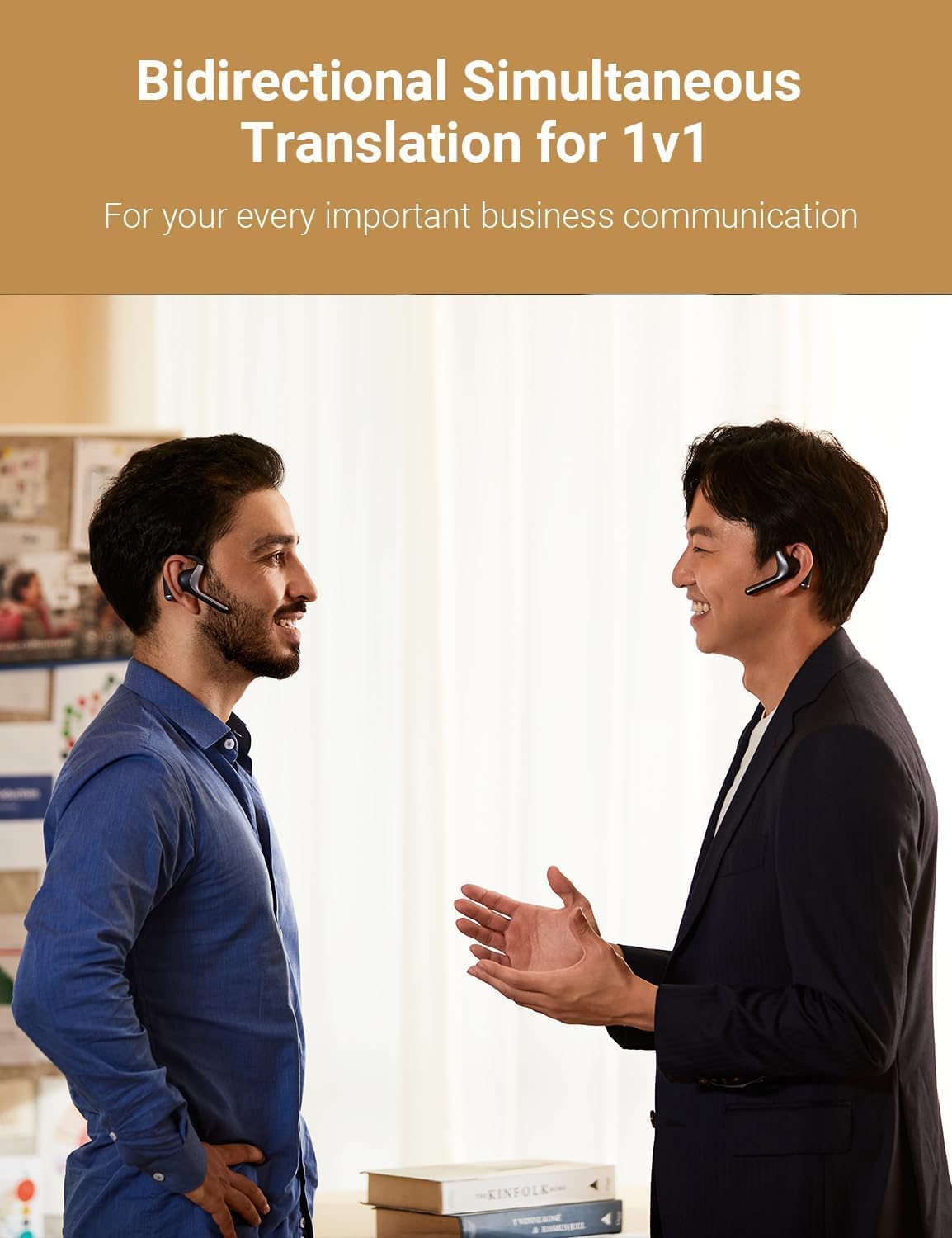 Detalle de Timekettle W4 Pro AI Translation Earbuds, Open-Ear 2-Way, 52 Languages