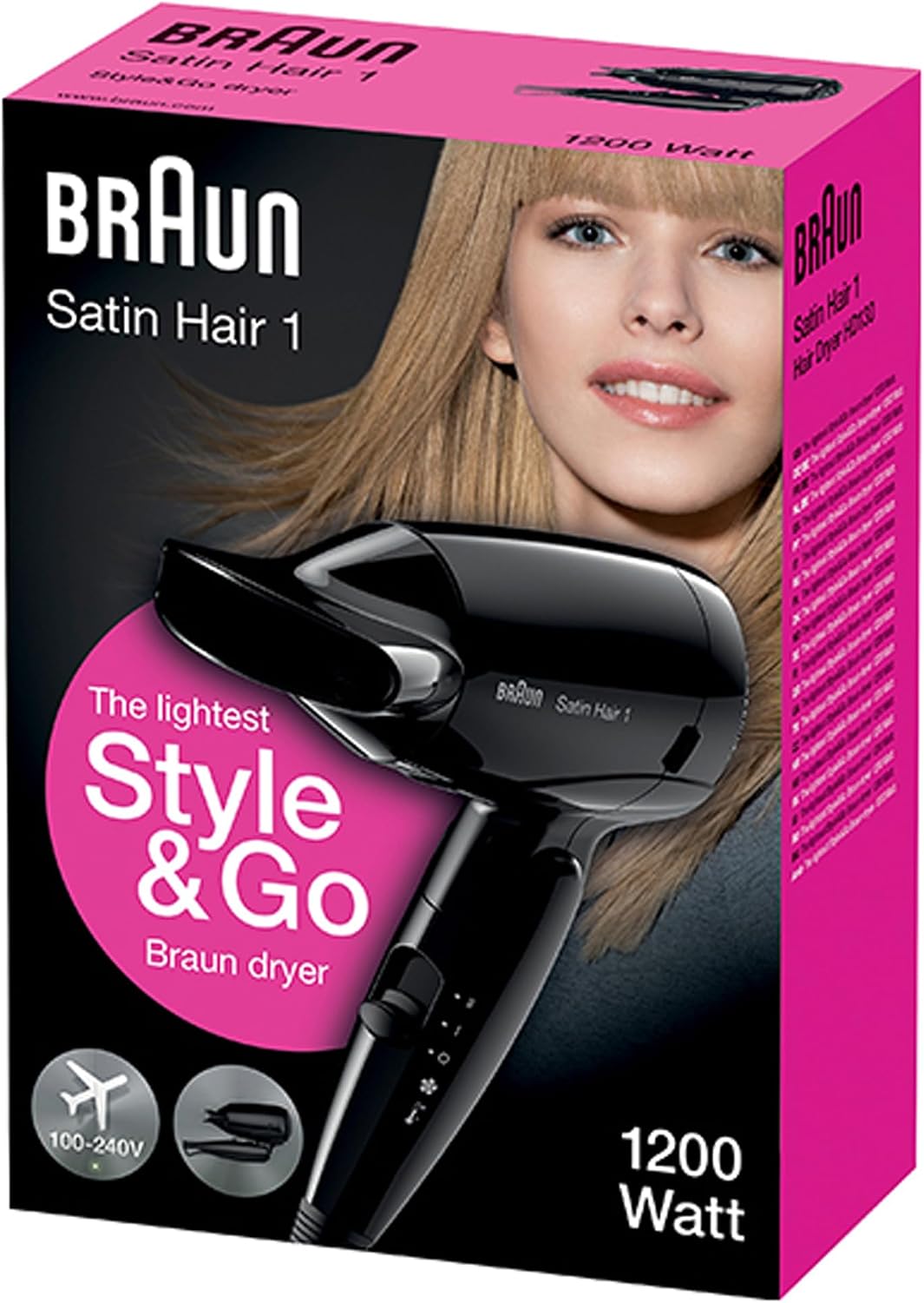 Detalle 2 de Braun BRHD130E, sèche-cheveux Style&Go 🎨