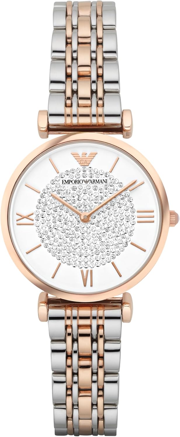 Thumbnail 6 de Emporio Armani montre pour femmes 32 mm à quartz deux aiguilles avec bracelet en acier inoxydable bicolore