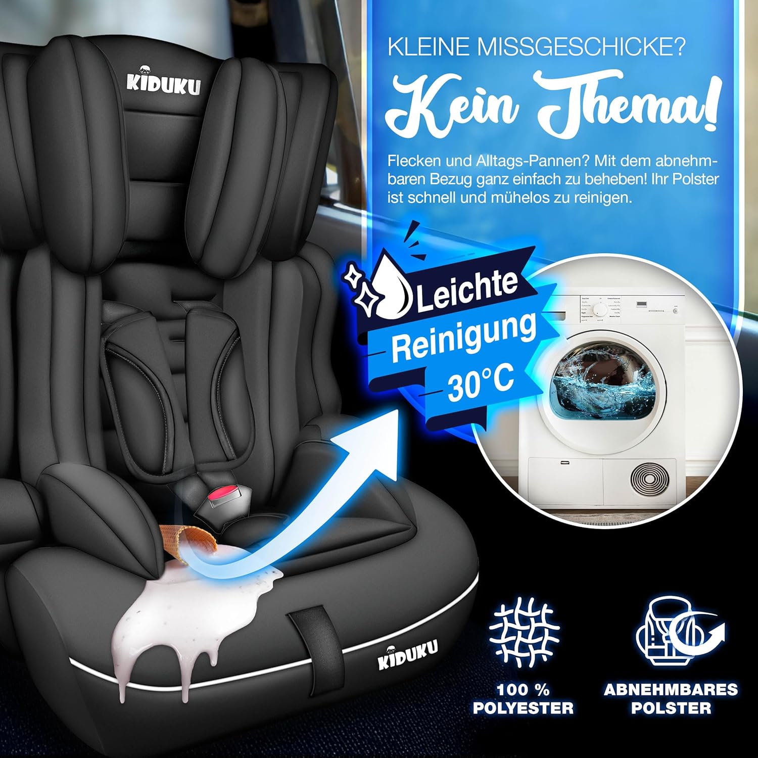 Thumbnail 5 de KIDUKU Kindersitz 9-36 kg mitwachsend 👶