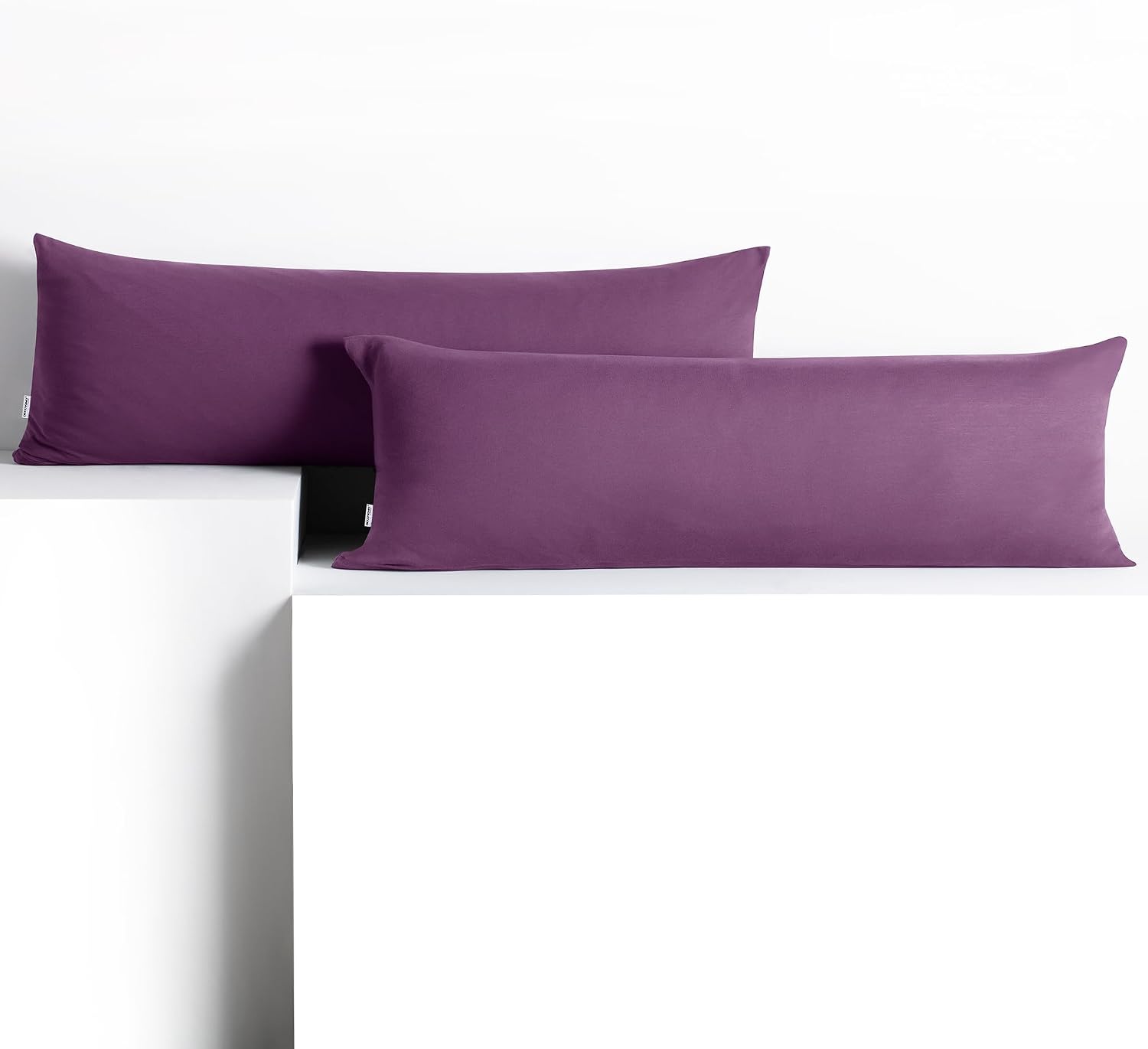 Detalle de DecoKing Jersey Kissenbezüge 40x200 cm – 2er Set