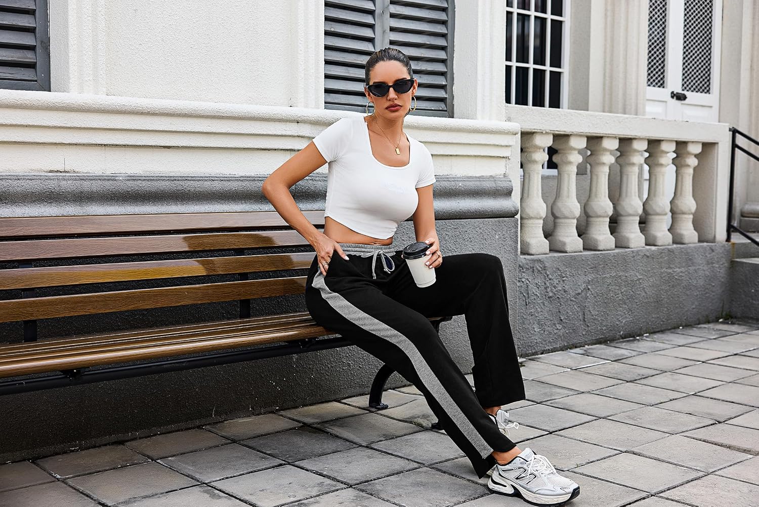 Detalle 2 de Litherday Cotton jogging bottoms with pockets