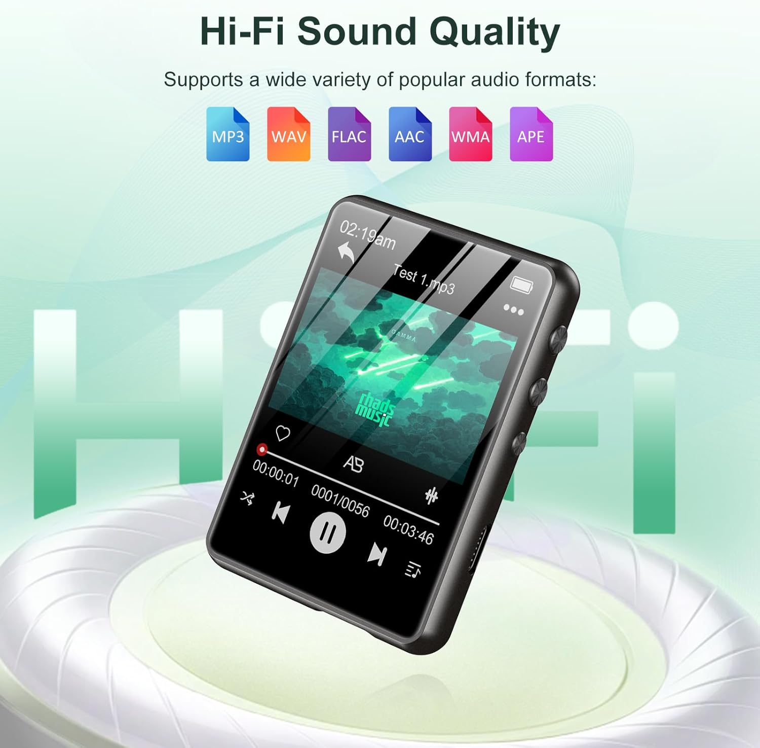Thumbnail 5 de Reproductor MP3 ZAQE 128 GB Bluetooth 5.3