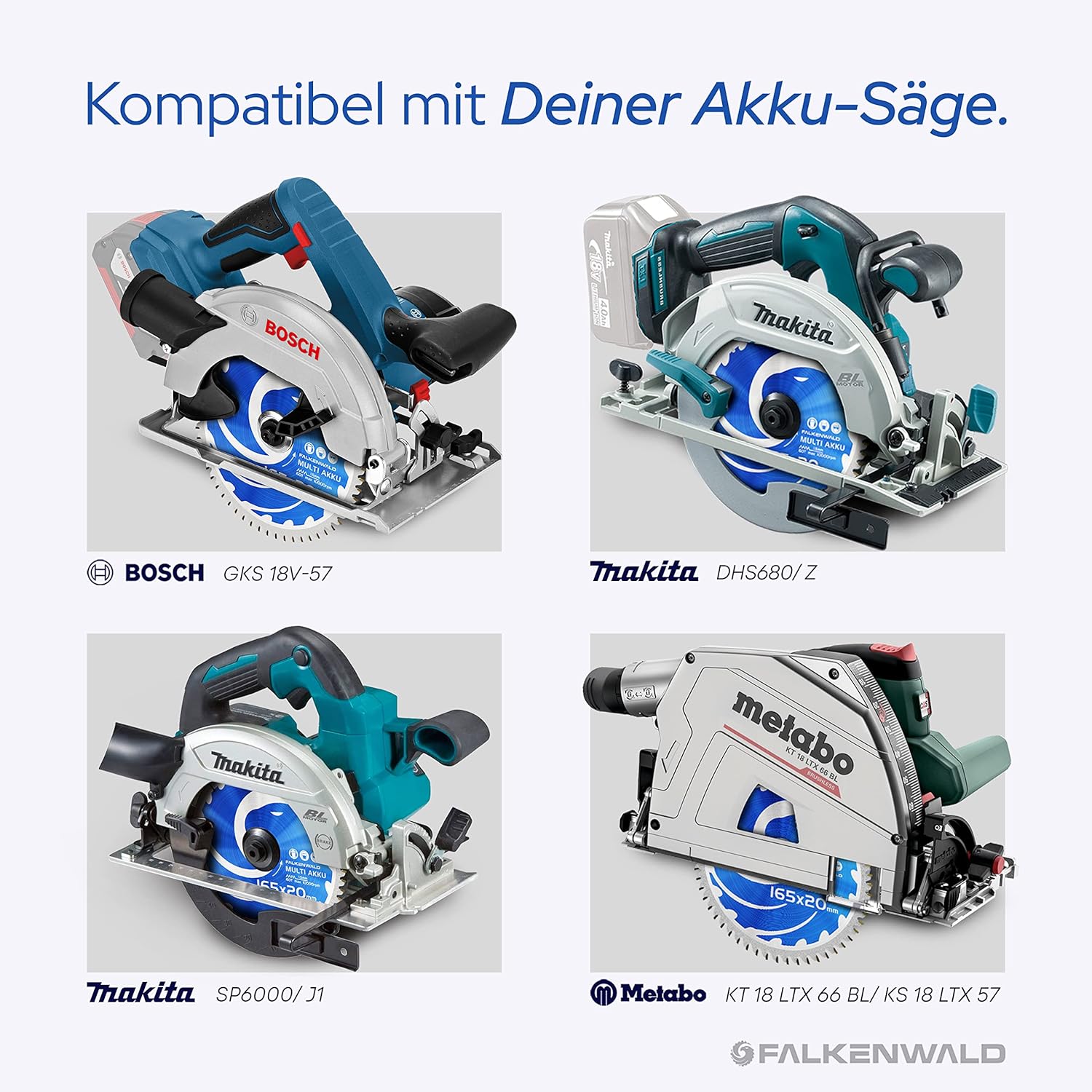 Thumbnail 3 de FALKENWALD Sägeblatt 165 x 20 mm 60 Zähne