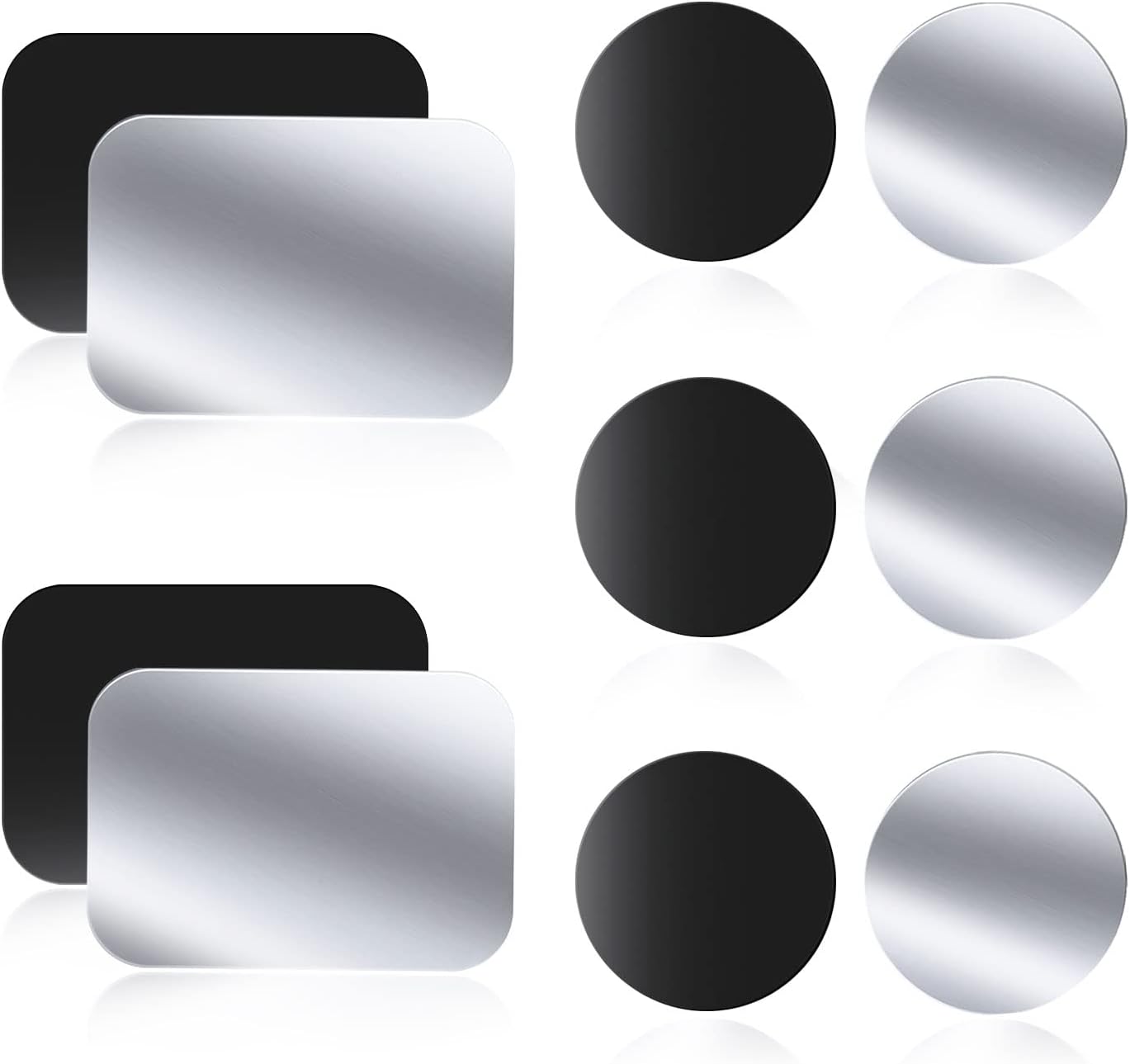 Detalle de WONLIVE Metal Mount Plate for Magnetic Phone Car Holder (10 Pack) – Self-adhesive stainless steel plates