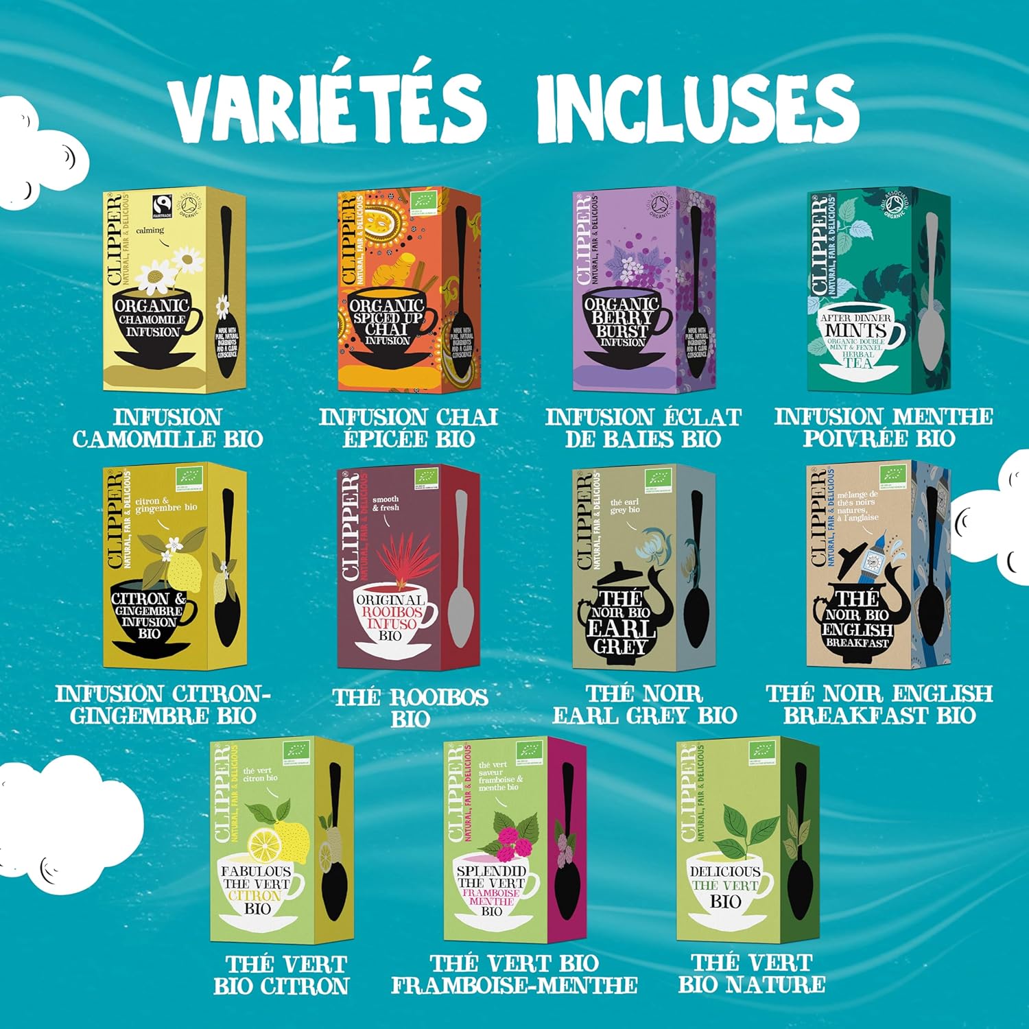 Thumbnail 2 de CLIPPER Coffret Découverte Thés et Infusions Bio – 180 Sachets non blanchis, grand format