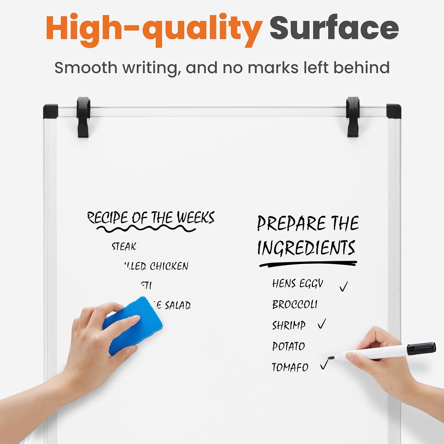 Detalle 2 de Sweetcrispy GCB-SW 36 x 24-Inch Magnetic Whiteboard with Adjustable Easel Stand