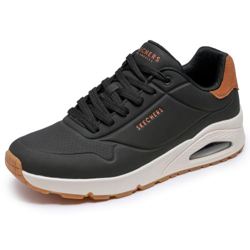 Detalle de Skechers Uno Suited on AirSneaker pour Homme – Durabuck marron/Noir, 43 EU