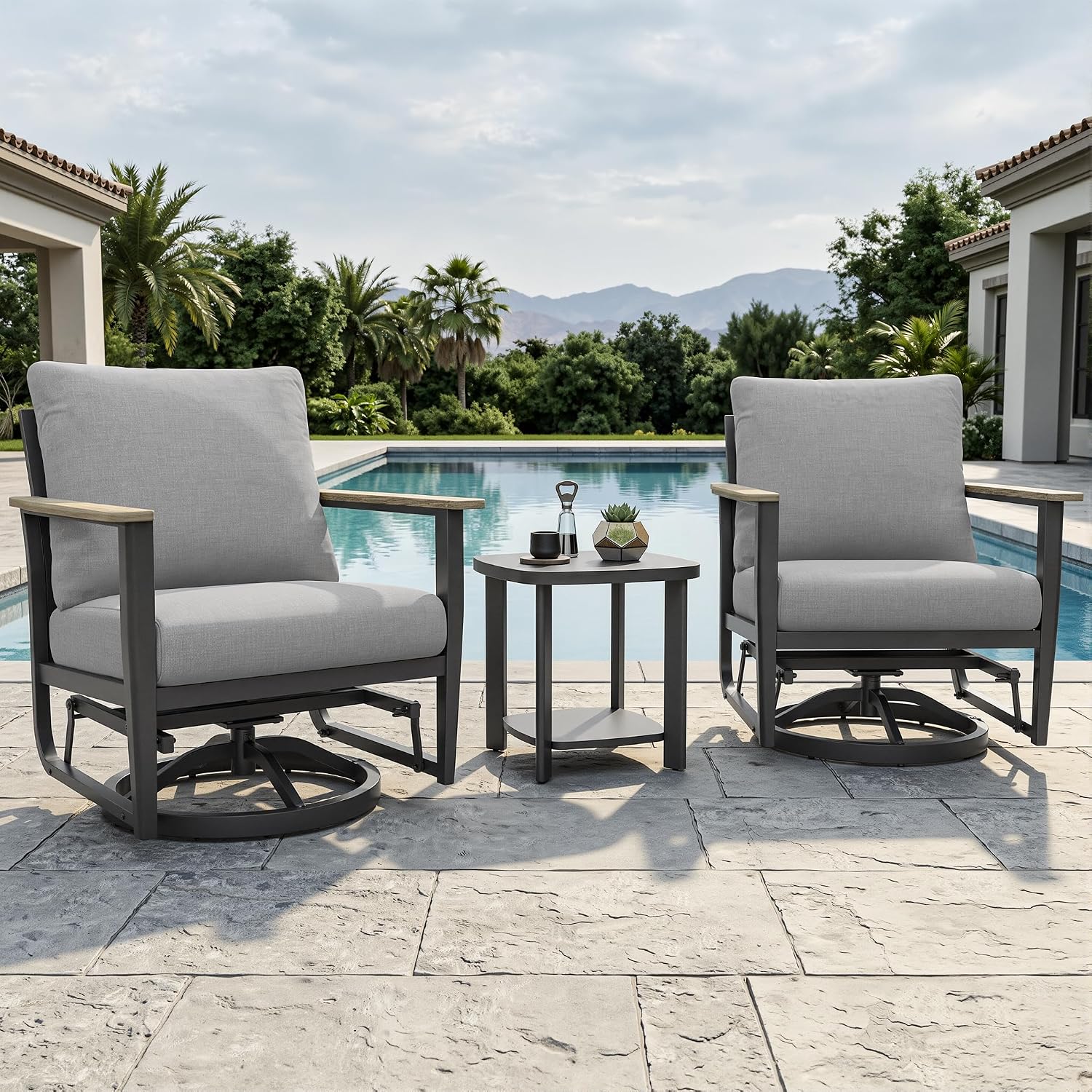 Detalle de Patio Furniture Set, Aluminum