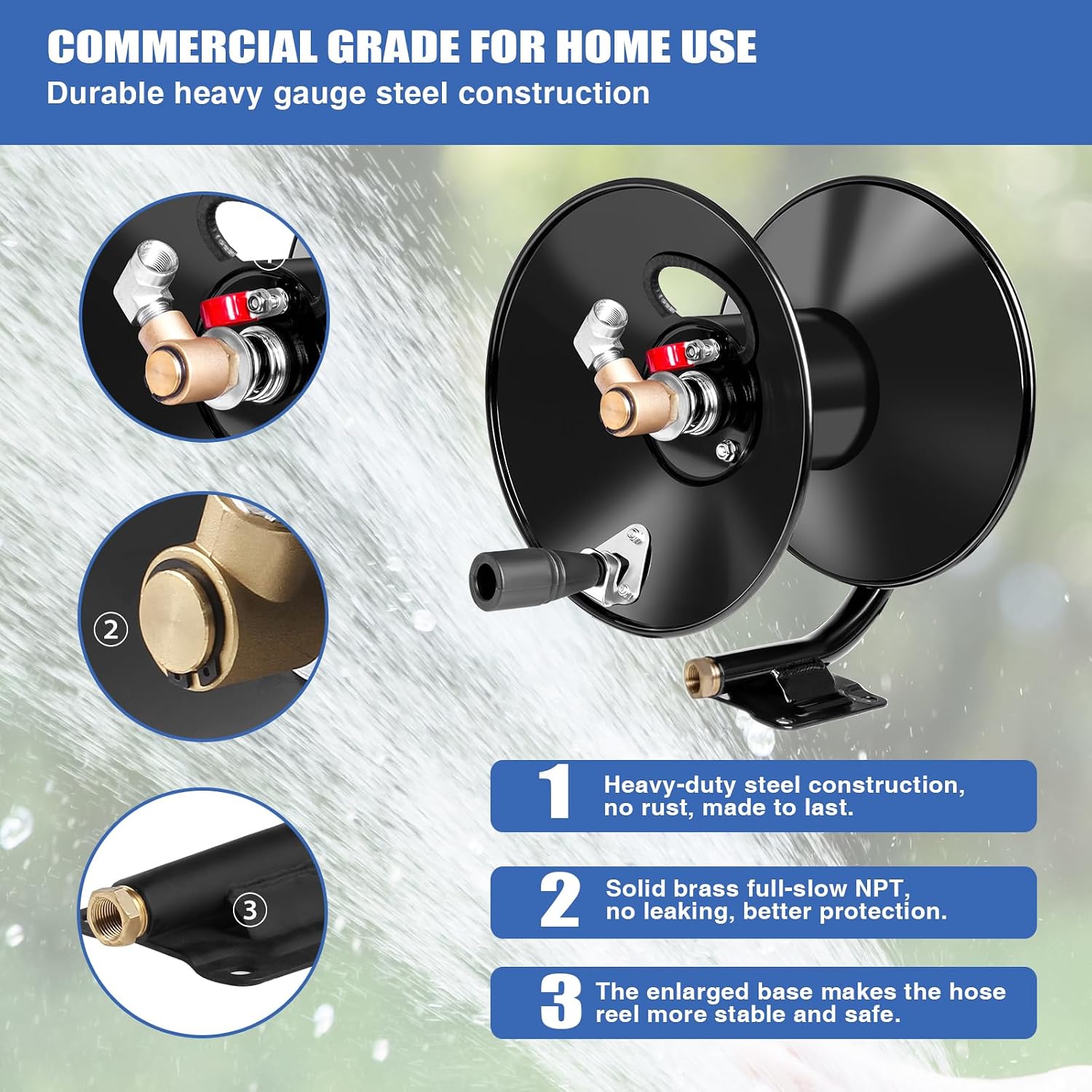 Thumbnail 3 de MEKOH Pressure Washer Hose Reel 4000 PSI