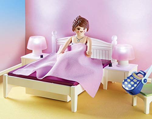 Detalle de Playmobil 70208 Chambre avec Espace Couture – Maison de poupée avec coin couture