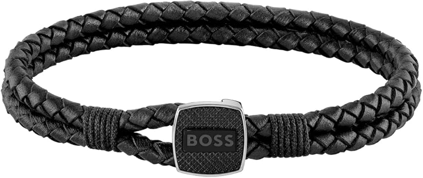 Detalle 2 de BOSS Jewelry SEAL Pulsera para hombre — negro o marrón 🧿