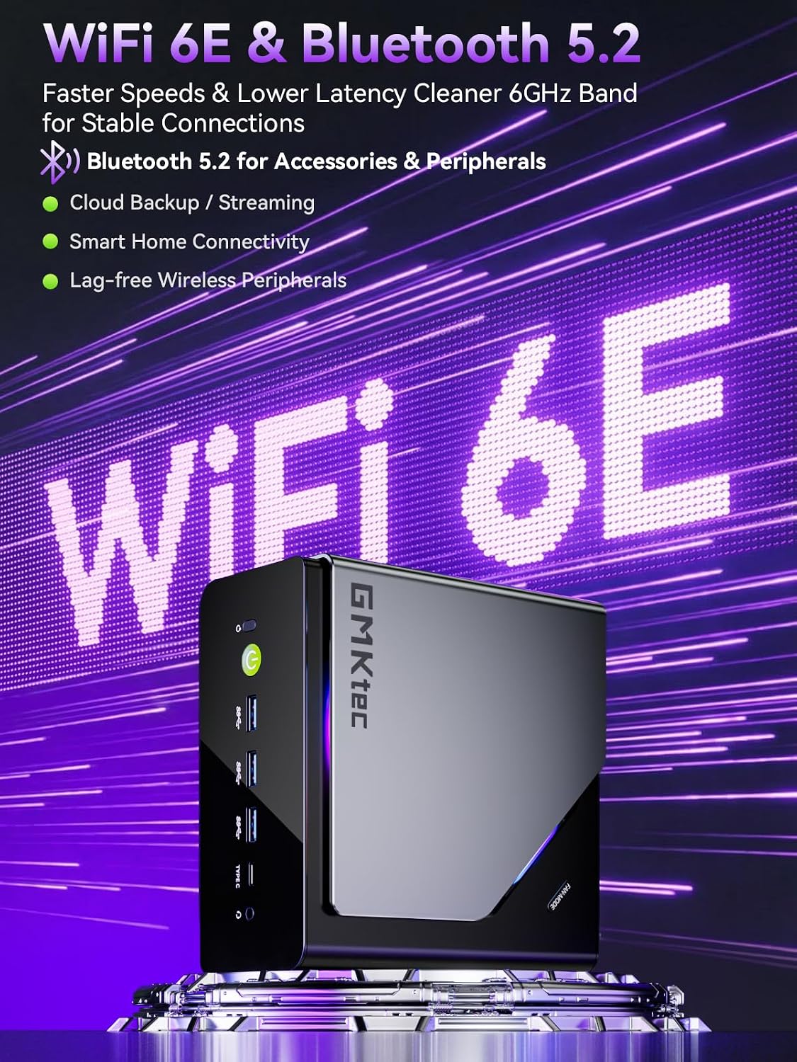 Detalle de GMKtec K15 AI Mini PC: Ultra-Efficient Performance for Multi-Display Tasks