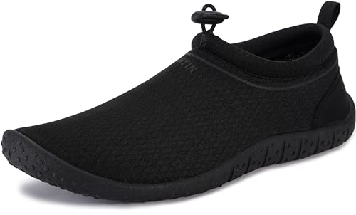 Detalle de WHITIN Wasserschuhe Damen/Herren Badeschuhe Schwarz Größe 42 – ultraleicht, flexibel und schützend