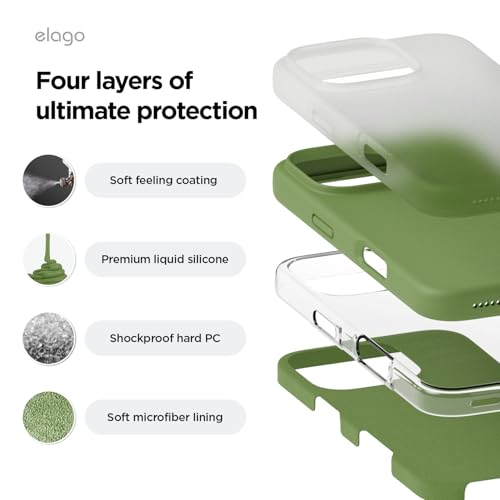 Detalle 2 de Coque elago Silicone Liquide pour iPhone 16 Pro Max