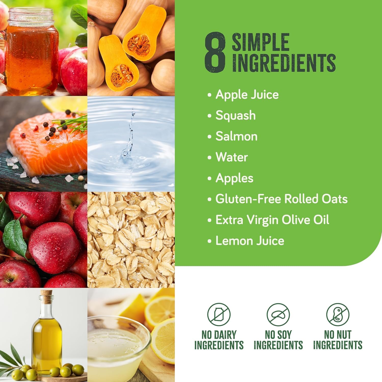 Thumbnail 4 de Real Food Blends 176987 Salmon, Oats & Squash Tube Feeding Meal, 330 Calories, 12-Pack