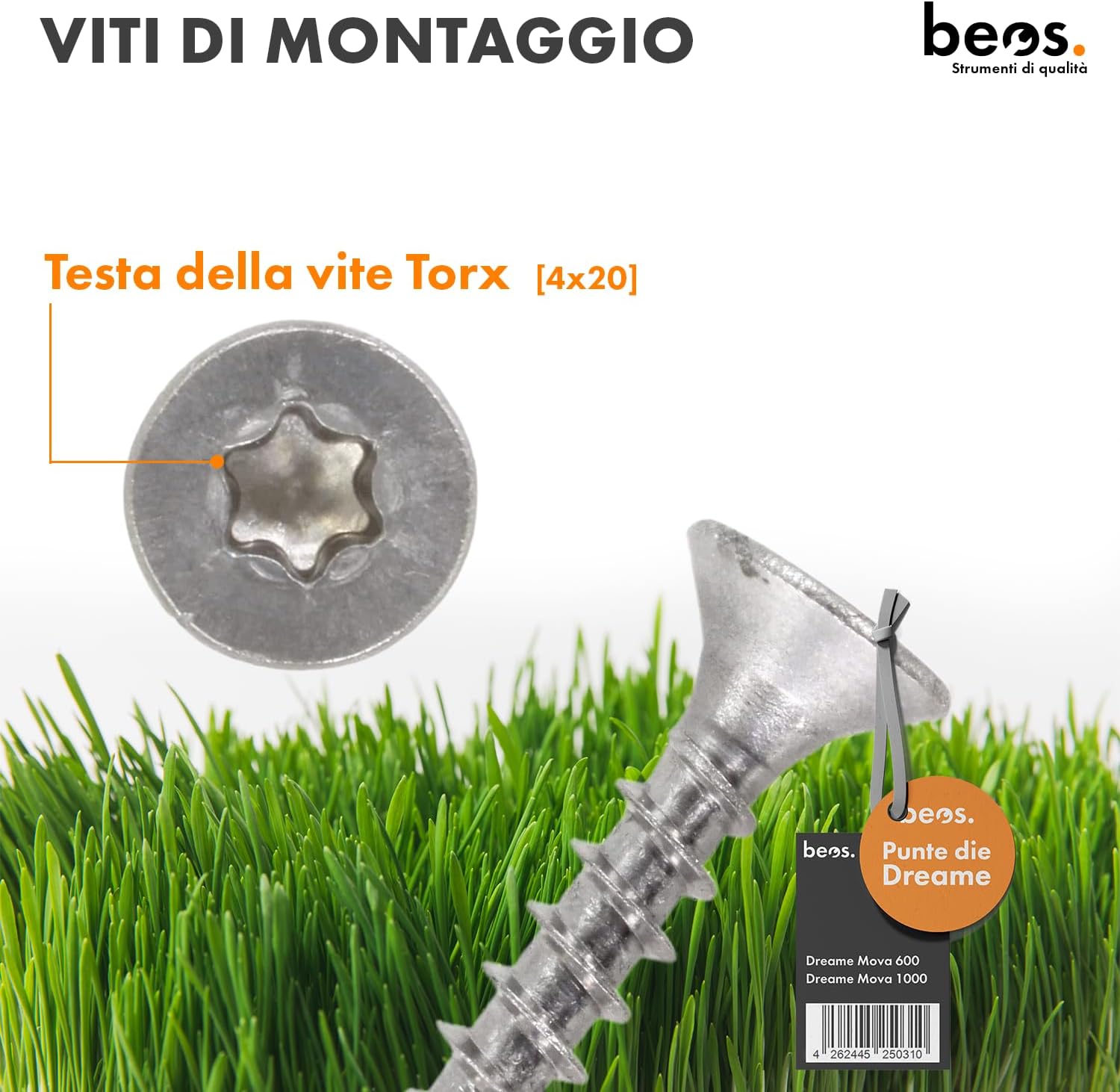 Thumbnail 4 de BEOS Spuntoni in acciaio inox Premium per Dreame Mova 600 e Mova 1000