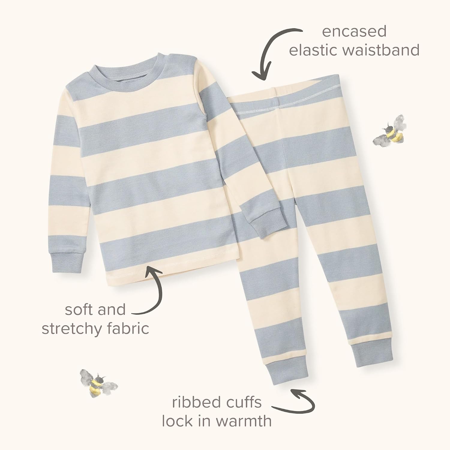 Thumbnail 6 de Burt's Bees Baby Organic Cotton Pajamas for Boys — 2-Piece Toddler PJ Set