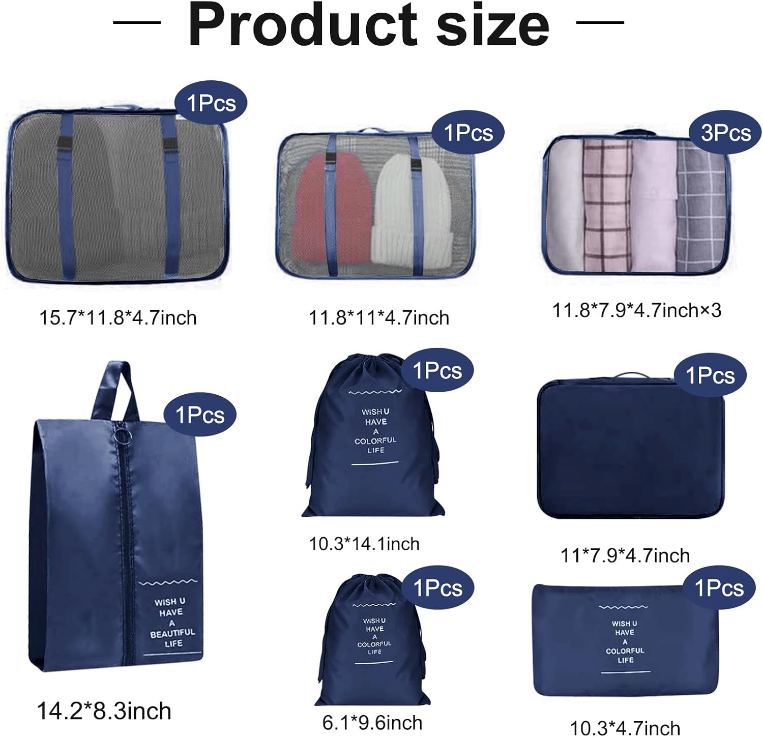 Thumbnail 2 de Koffer Organizer Set 10-teilig für Reisen