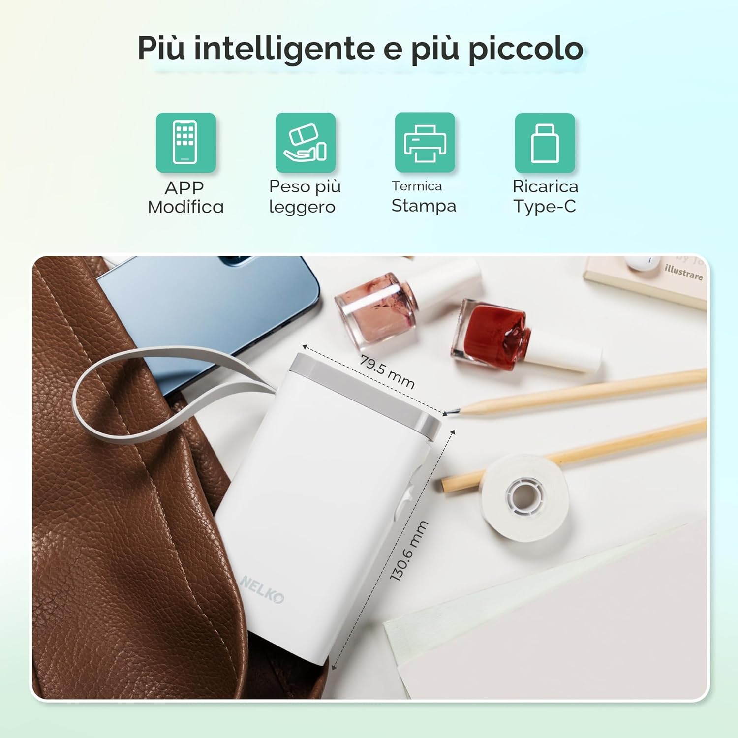 Thumbnail 3 de Nelko P21 Etichettatrice Bluetooth: mini stampante portatile per casa e ufficio