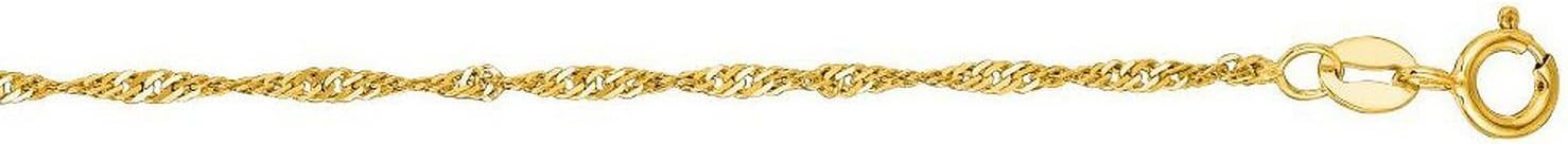 Detalle de Chaîne maille Singapour Or fin 18 ct (750) jaune – longueur au choix