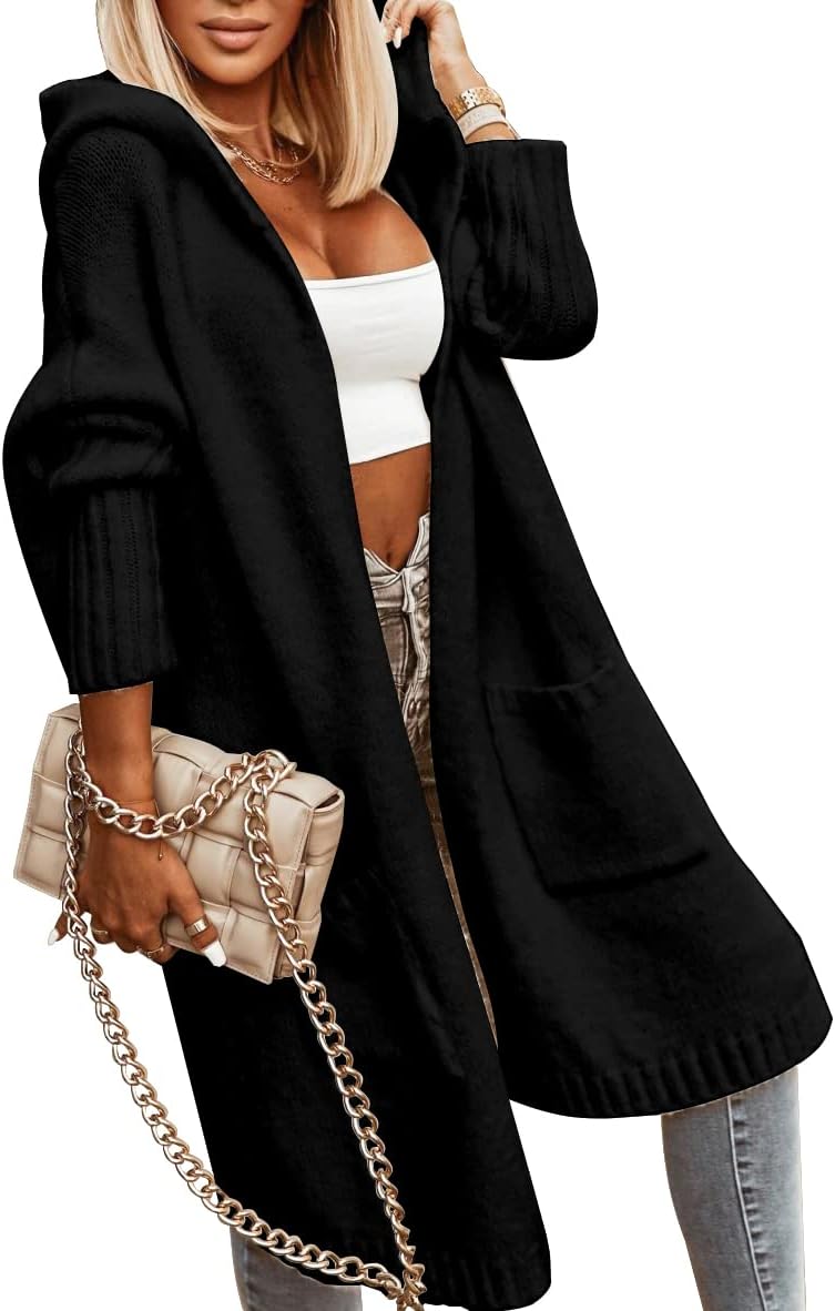 Detalle de Aoysky Womens Long Cable Knit Cardigan Oversized