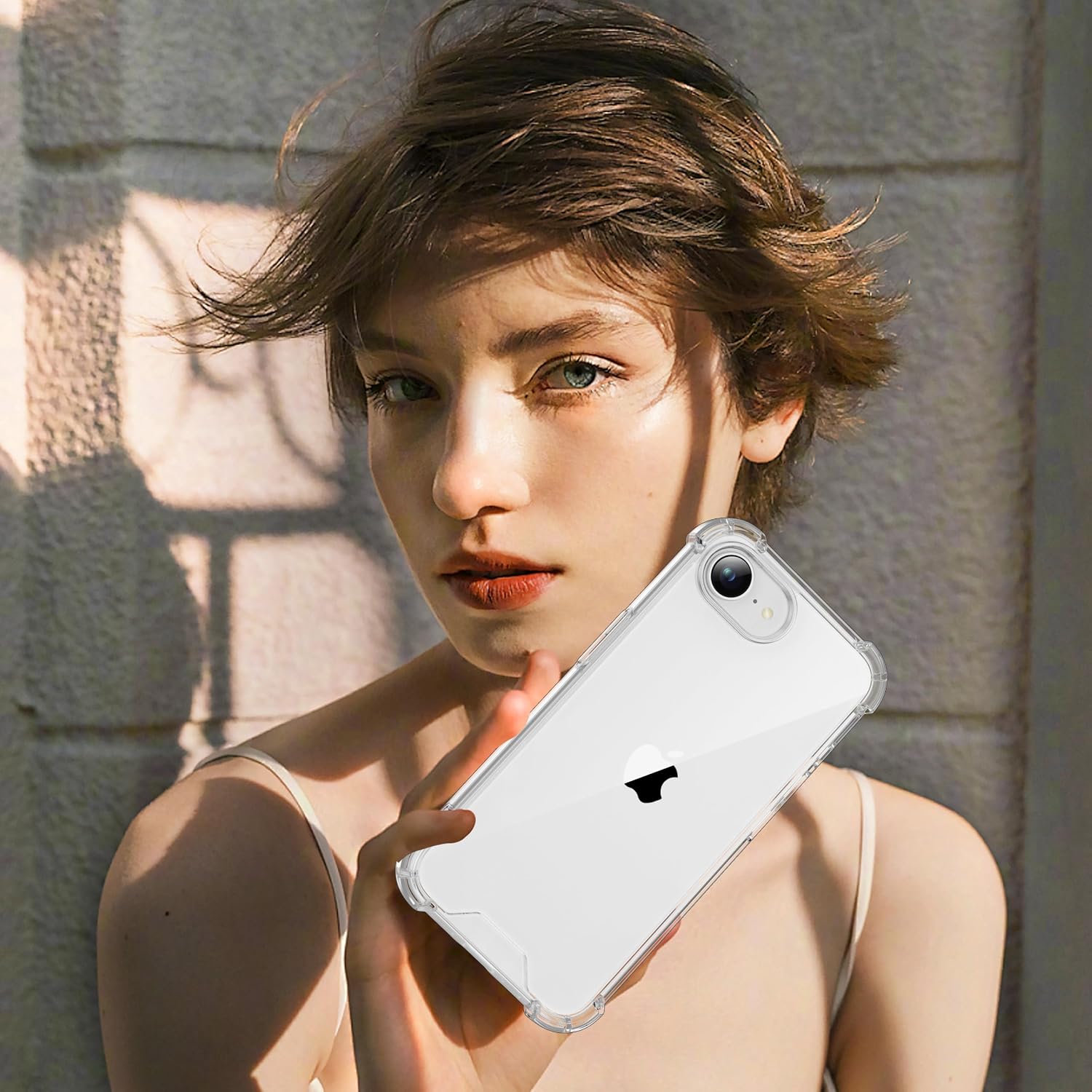 Thumbnail 6 de ORETECH 3 in 1 Cover per iPhone 17e/16e (6,1") con 2 Vetro Temperato, protezione antiurto in PC rigido e bumper trasparente