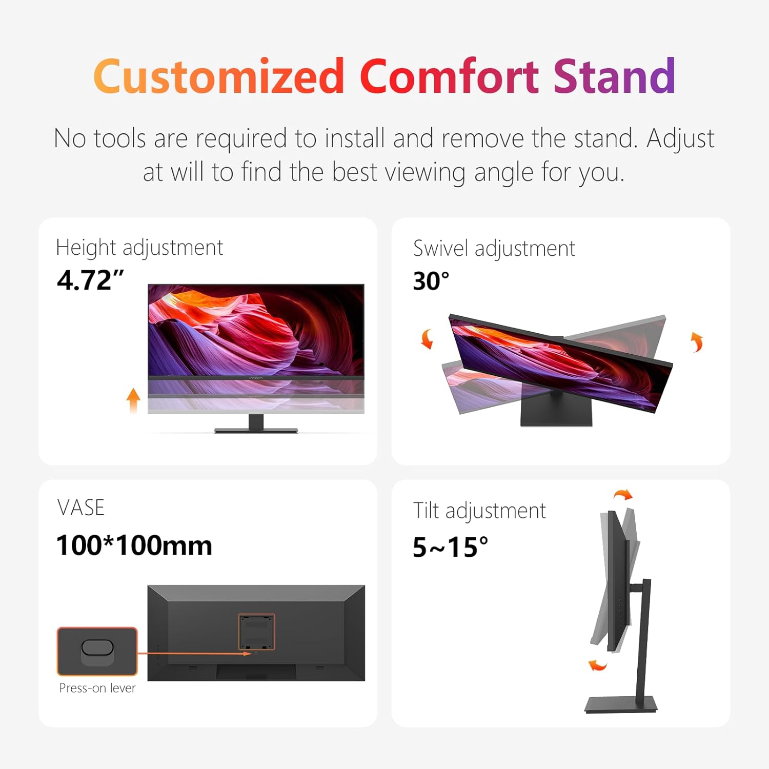 Thumbnail 6 de INNOCN 34C1R 34-Inch Ultrawide IPS Monitor — WQHD 3440x1440, 180Hz, G-SYNC Compatible