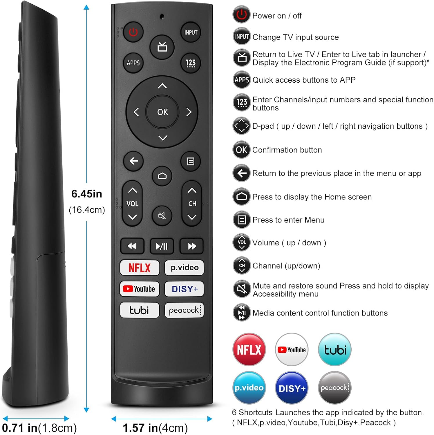 Thumbnail 6 de Hisense TV Remote ERF3A90