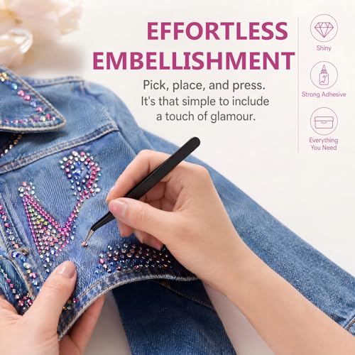 Thumbnail 3 de ZOVRIXIA 24 Colours Nail Rhinestones Kit – Bedazzle Kit with Glue, Pen, Tweezers and Tools