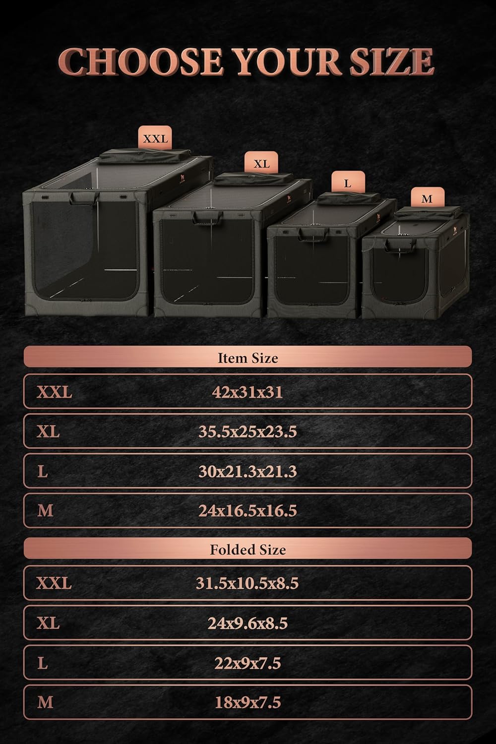 Thumbnail 5 de Noah & Paw 30-Inch Collapsible Dog Crate (Large) with 10mm Locking Zippers and Pet Mat
