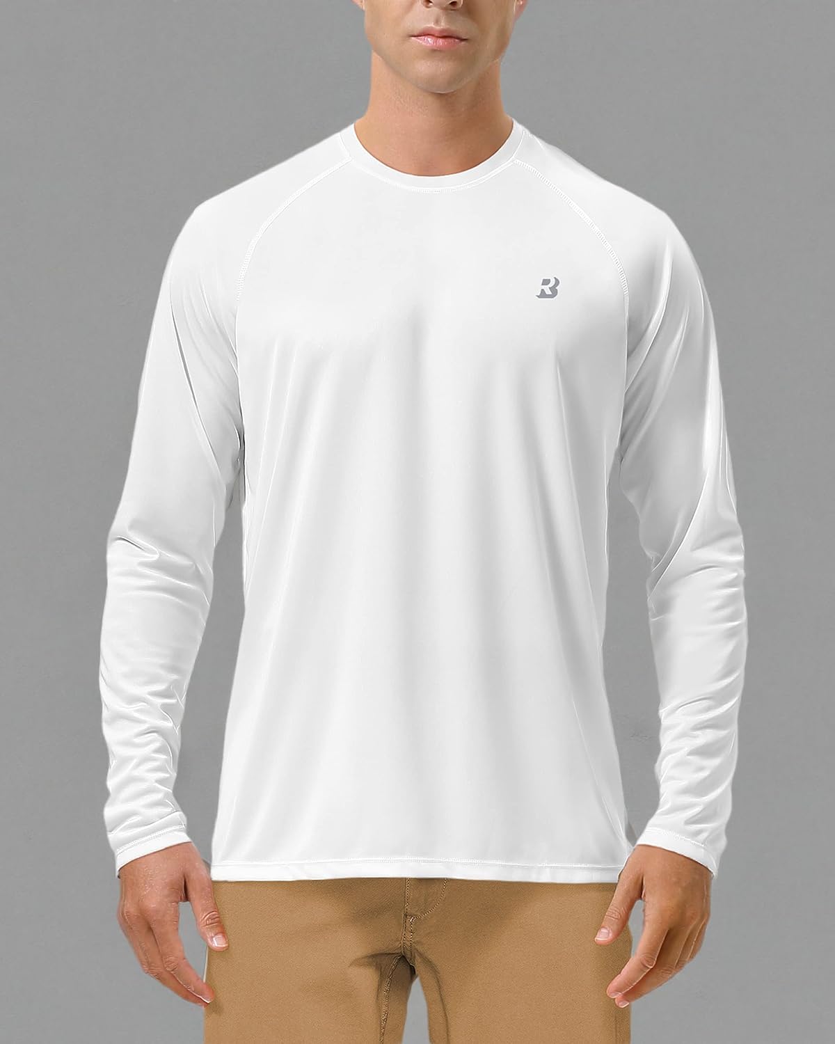 Detalle 2 de Roadbox Men's UPF 50+ Long-Sleeve Sun Shirt, Quick-Dry Rash Guard