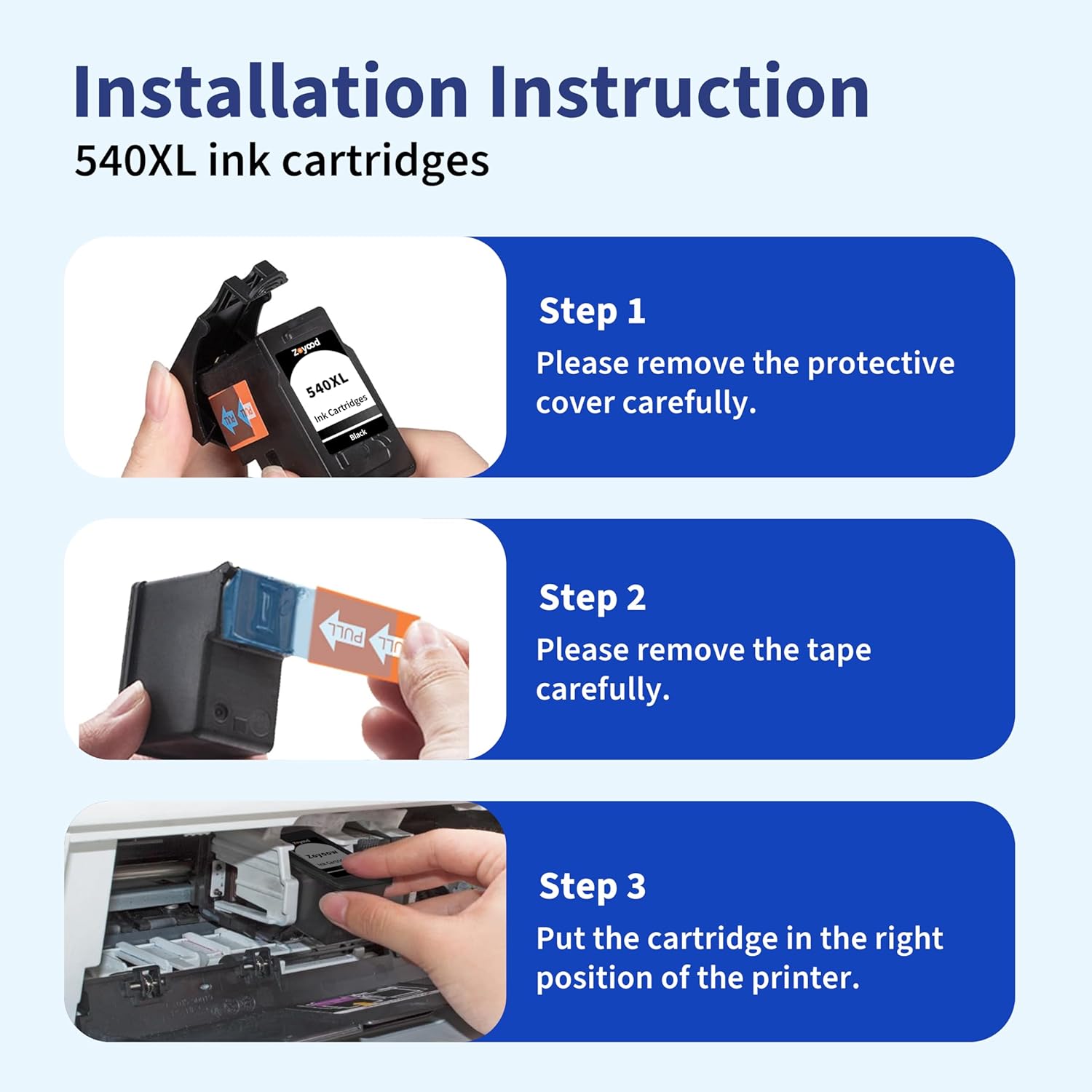 Detalle 2 de Zoyood PG-540XL Black Ink Cartridge – High Yield Replacement for Canon