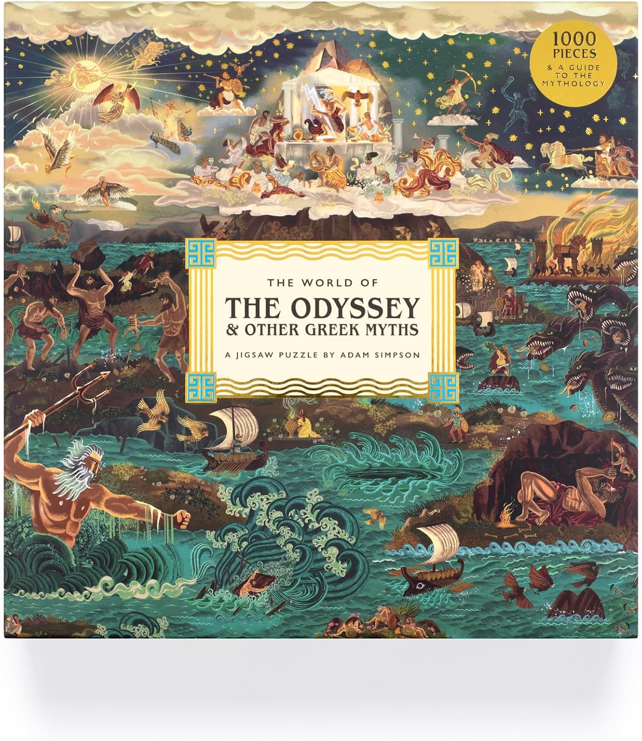 Detalle 2 de Laurence King Odyssey jigsaw puzzle, 1,000 pieces