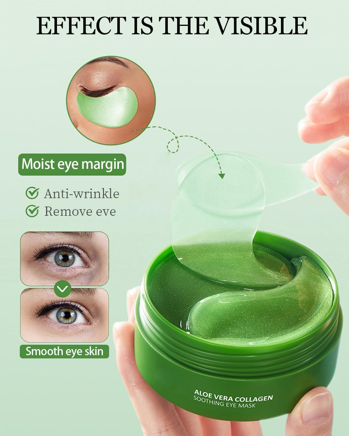 Thumbnail 6 de KAIYOCA Aloë Vera oogmasker, 60 hydrogel oogpatches