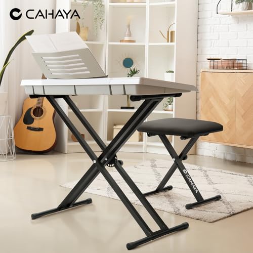 Thumbnail 8 de CAHAYA Support de clavier et banc de clavier – kit réglable, pliable et robuste