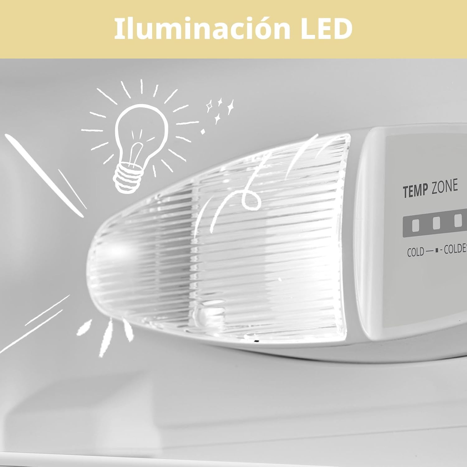 Thumbnail 5 de Comfee RCD113WH3EU: Frigorífico compacto 113 L con congelador, ideal para estudio u oficina