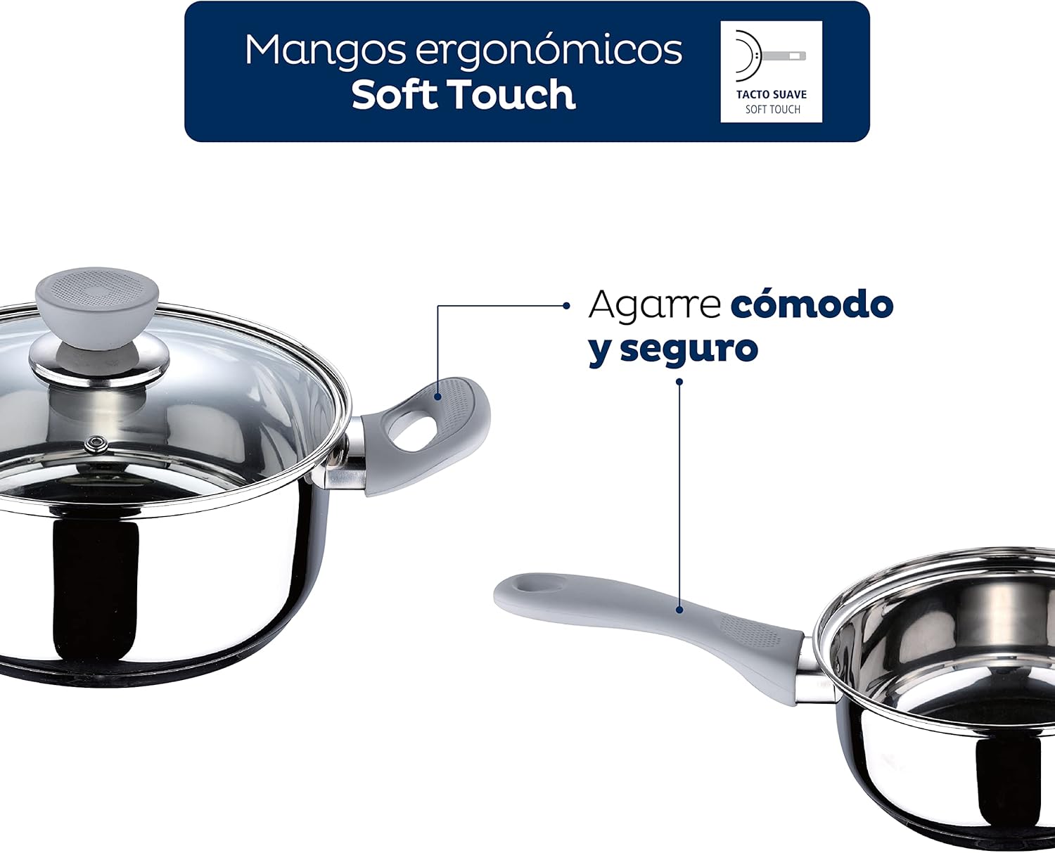 Thumbnail 5 de SAN IGNACIO Alexia 🥘 Batería de Cocina 5 Piezas, Acero Inoxidable