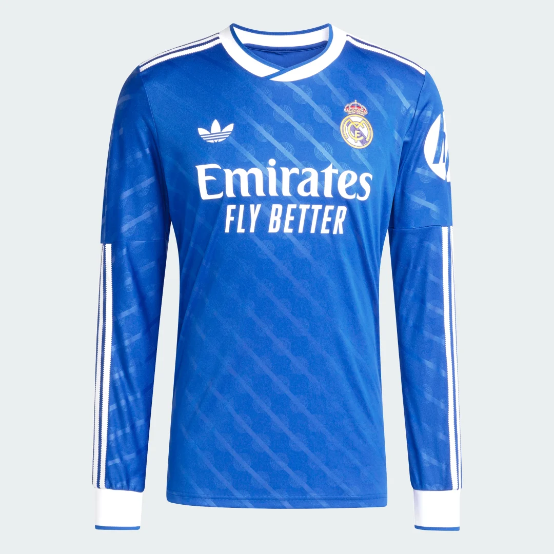 Thumbnail 3 de Camiseta manga larga Real Madrid 25/26 — tercera equipación Adidas, color azul