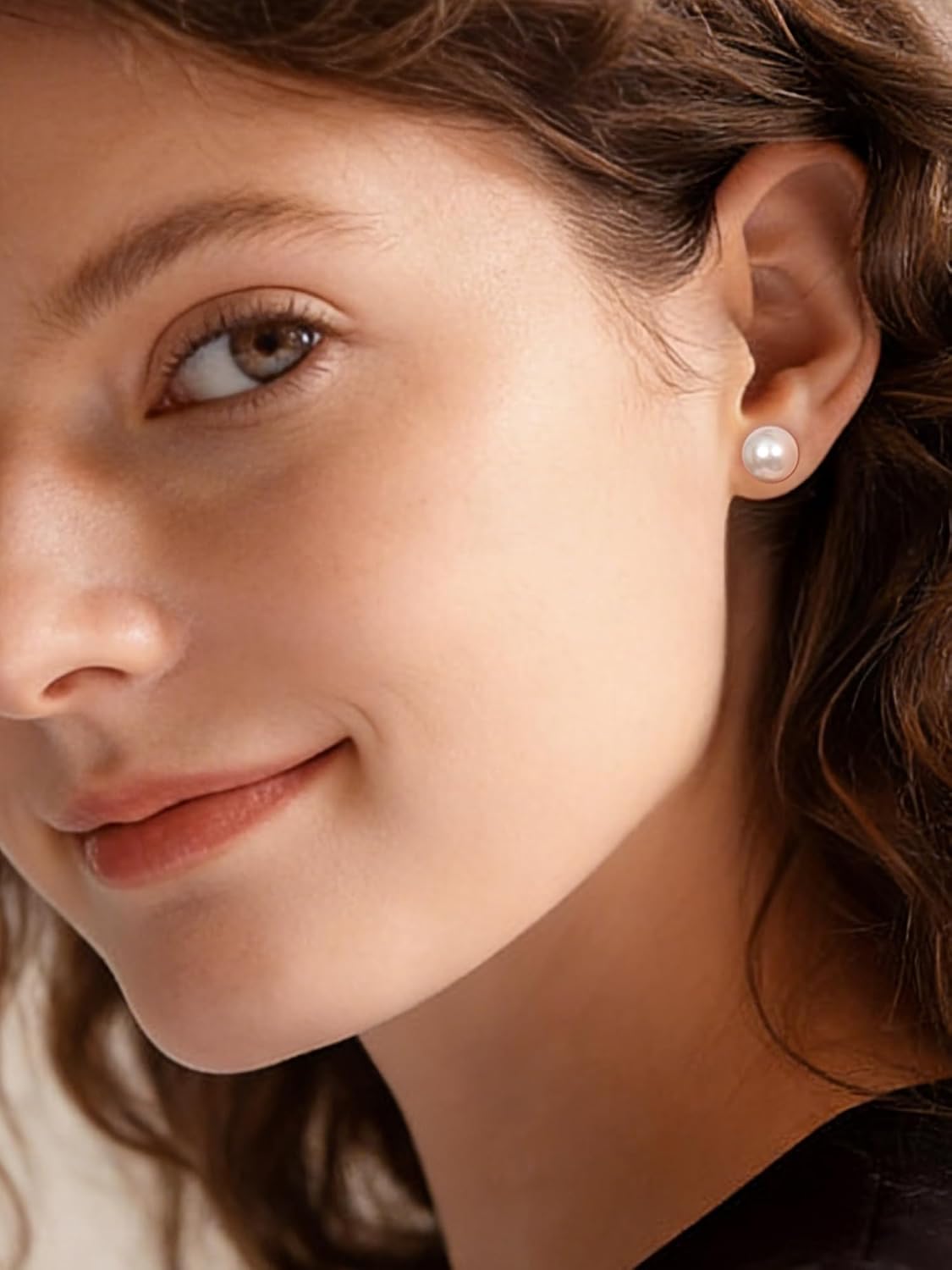 Detalle 2 de ChicSilver Orecchini Perle Donna in Argento 925 – 4/6/8/10 mm