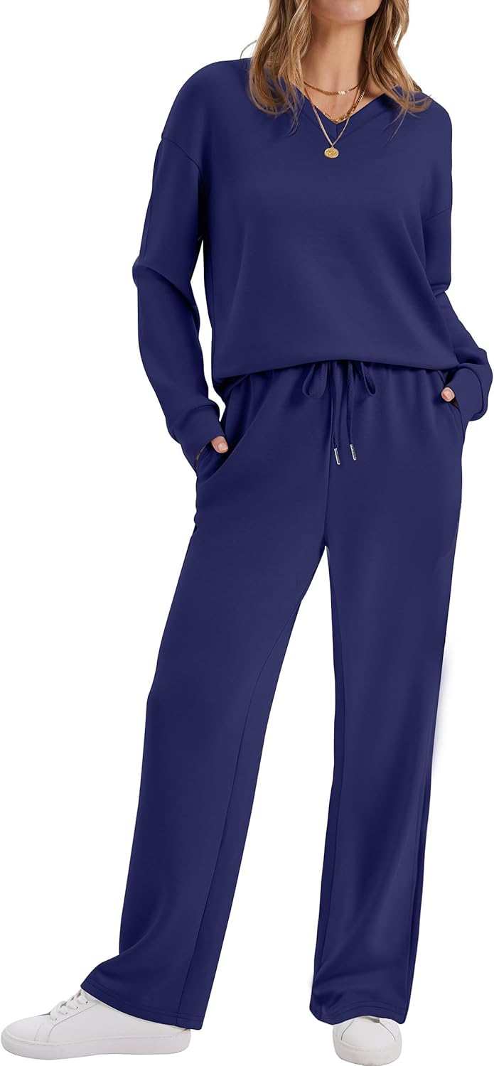 Detalle 2 de WIHOLL Lounge Sets 2-Piece V Neck XS-XXL