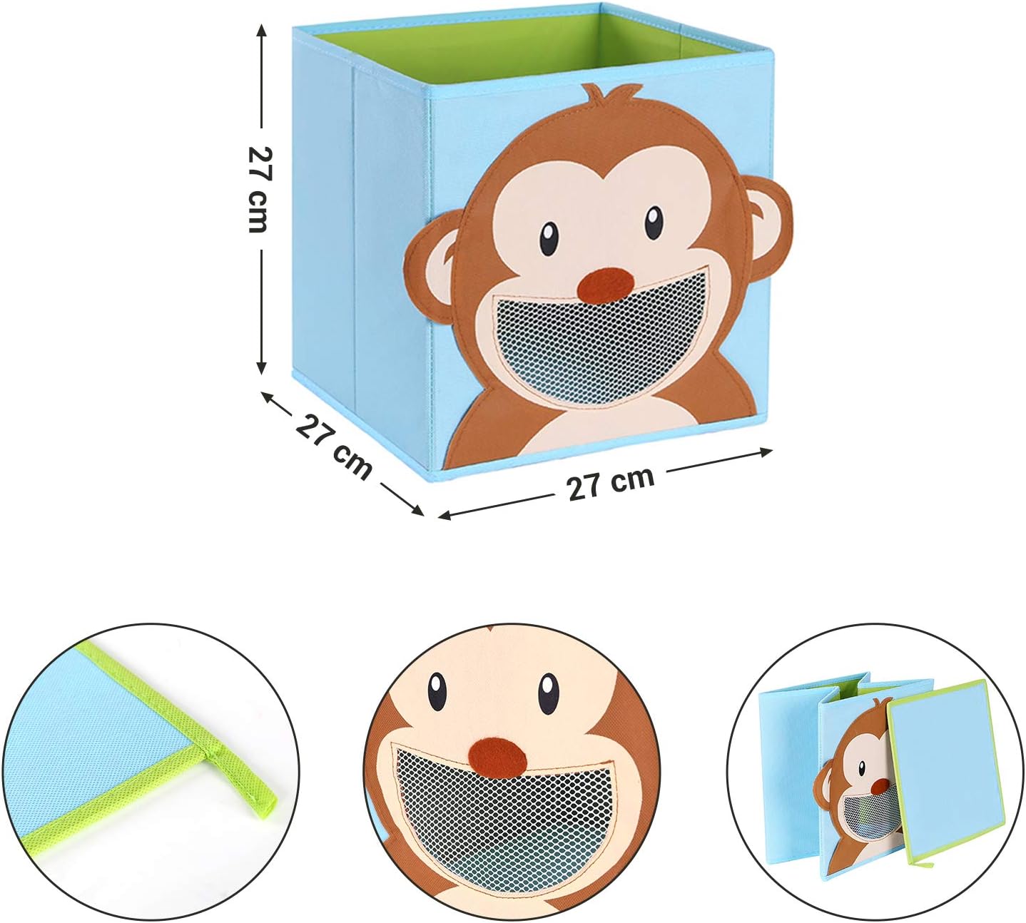Thumbnail 4 de SONGMICS RFB01KU toy storage cubes 27 cm